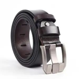 댄디 핏핀 버클 소가죽 벨트 다크브라운 캐주얼 수동 남성벨트 남자벨트 가죽벨트 소가죽벨트 패션가죽벨트