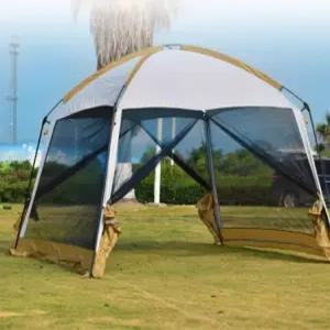 그늘막 텐트 메쉬스크린 돔 원터치 다크브라운 방수 어닝