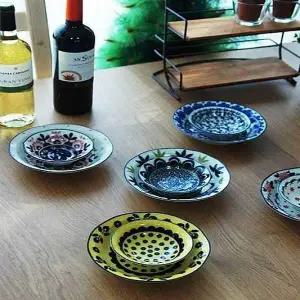 북유럽 354ZBW57 패턴 일본 폴라니아 찬기 소+대 10P세트