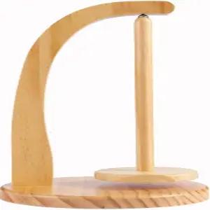 뜨개질용 실 홀더 나무 볼 자석이 있는 스피너 진자 디스펜서 뜨개질 애호가를 위한 선물(천연)