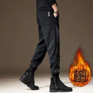 남성 기본 면 바지 헤비 피부감 코듀로이 캐주얼 팬츠 추동 기모 와이드 배기 조거 스키니 맨투맨 힛템