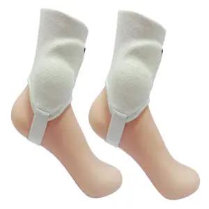 발목 보호대(축구용 1쌍 보호대 양면 패드(화이트 컬러)