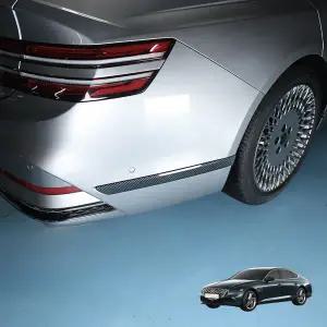 제네시스 G80 RG3 2025 2026 G80 차량 튜닝 뒷좌석 양쪽 커버 장식 스트립 링 몰딩 액세서리