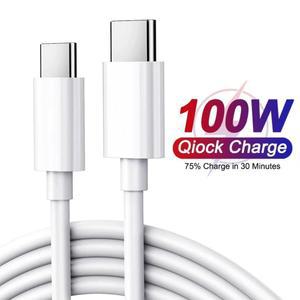 아이폰 15 프로 맥스, 아이패드 에어 5, 맥북, 화웨이 메이트 60, 삼성용 100W USB-C to 고속 충전 PD 케이블 (타입 C 타입 C)