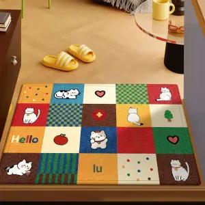 벨기에카페트 안방 수입 러그 침실 거실 빈티지 매트 현관 캐릭터 입구 문 방수 미끄럼방지
