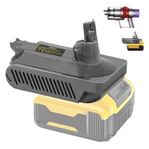 다이슨 V10 시리즈와 호환되는 DW20V10 배터리 어댑터는 Dewalt 20V 호환되며 진공 청소기로 변환됩니다.