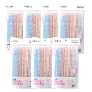 나무이야기 자바라 주름 빨대 개별포장 스트로우 (어린이용) 80개입 7개