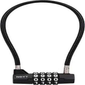 NBYT u200C4자리 케이블 잠금장치와 결합 - 울타리 캐비닛 냉장고 덤프스터 잠금장치 짐 공구함 케이스