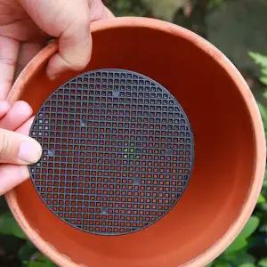 10개세트 화분 분갈이 망사 원형 화분망 배수망 거름망 흙거름 원형 깔망 H355-O