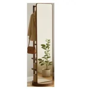 전신 미러 이동식 행거 원목 선반 스탠드 옷걸이 회전 인테리어 서랍