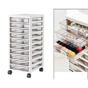 네일아트 트롤리 파츠 보관 랙 재료 수납 이동식 캐비닛 서랍 파일