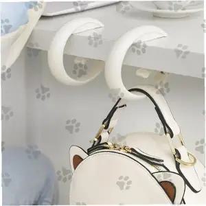 책상 테이블 선반 아래 공간활용 가방 핸드백 지갑 소지품 보관 걸이 후크 홀더