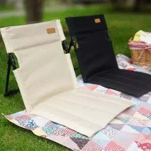 등받이 캠핑 의자 접이식 휴대용 그라운드 캠핑 좌식 의자 야외용 활동