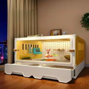 프리미엄 햄스터 소형 하우스 투명 사육장 토끼장 케이지