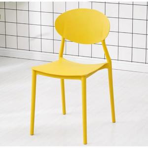 모던 심플 다이닝 편안한 의자 스툴 가볍고 등받이 2개 플라스틱 럭셔리