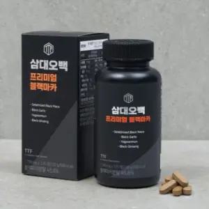 삼대오백 블랙 마카 남성 활력 흑마늘 120정