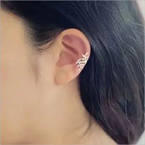 여자귀걸이 이어커프 귀안뚫는 이어커프 귀찌 나뭇잎귀걸이