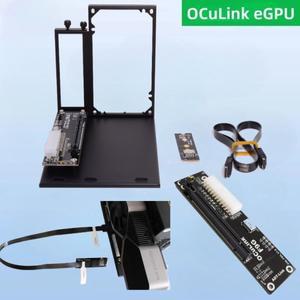 EGPU OCuLink 도킹 PCIe 4.0 X4 속도 외장 비디오 그래픽 카드 도크 화이트 스탠드 PC 노트북용 M.2 어댑터