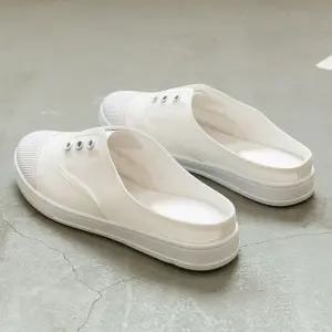 끈없는 밴드 슬립온 스니커즈 뮬 여름 데일리 뮬신발