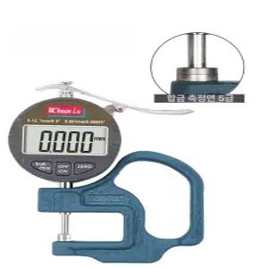 다이얼 측정기 디지털 두께게이지 고정밀 비닐 원단 가죽 두께측정