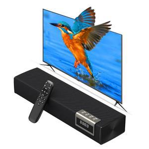 스마트 TV용 유니소묘 50W 사운드바, 블루투스 5.4 /ARC /Opt /AUX 커넥트 지원 2.0ch 풀레인지 스피커 2개 포함 TV PC용 홈 오디오 서라운드 사운드 시스템