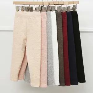 쌀쌀해지는 봄가을 계절 어린이 엠보 스판 레깅스