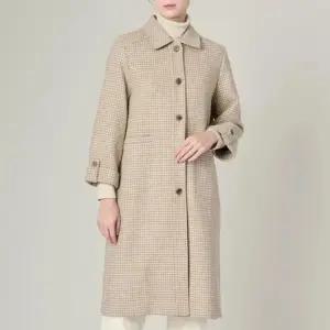 세이브존07 스탠카라 체크 코트  A5S1H801