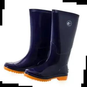 우화 논슬립 장화 PVC 네이비 방수 미끄럼 방지 250-300