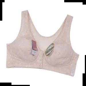 앞버튼브라 (쏘로사떼)플라워 망사 앞버튼 노몰드 B컵 브라