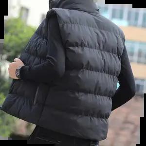 빅사이즈조끼 남녀 공용 조끼 겨울 커플룩 오버핏 아우터