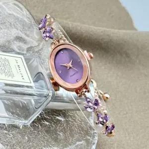 패션시계 손목시계 카린 퍼플 시계 아날로그 메