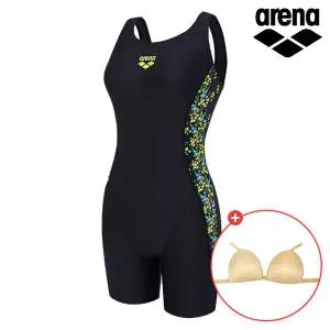 아레나 여성 반전신 블루밍 3부 U백 수영복 A5BL1LH05 고리브라