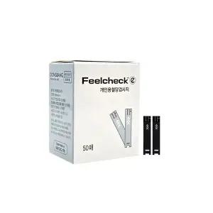 동빙메디컬 필첵e 혈당측정검사지 50매 혈당 스트립 측정지 부모님 건강 선물