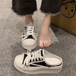 [하프클럽/]뮬 운동화 디자인 키높이 여자