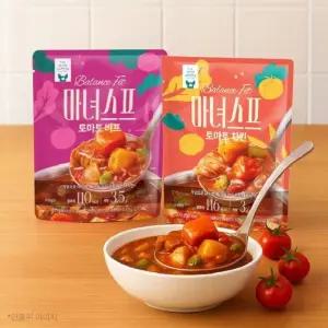 [보리보리]피그인더가든 저당 마녀스프 토마토 비프/치킨 200g 6봉