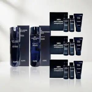 아이오페 단품구성 맨 바이오 안티에이징 에센스145ml+에멀전120ml 2종 +맨 안티에이징 3종키트 x3세트 증 정