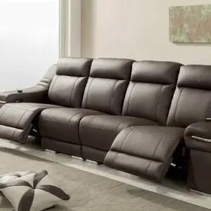 아도라퍼니처 프리미엄815 진동안마 리클라이너 4인 사이즈 우퍼스피커 컵홀더포함