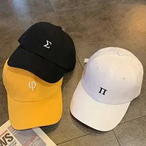 남성야구모자 남녀공용 데일리 그리스 알파벳 자수 볼캡모자