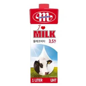 믈레코비타 폴란드 멸균우유 1L 12개