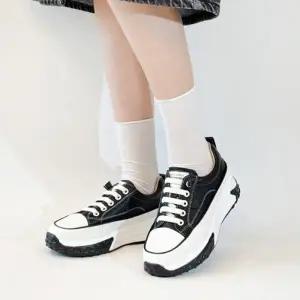 키높이 통굽 밴딩 스트랩 끈 운동화Y