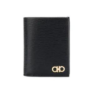 [명품] 페라가모 26SS 금장 더블 간치니 반지갑 블랙 66 A067 0685996