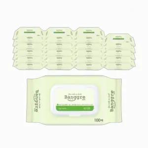 방그레 물티슈 라이트 캡형 100매 20팩 아기 유아 대용량