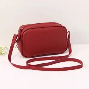 여성 사계절 데일리백 미니멀 사각형 크로스 끈가방