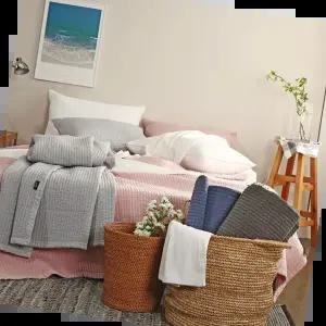 이불겸패드 예지나홈 여름이불 60수 아사면 줄누빔 홑겹이불 S