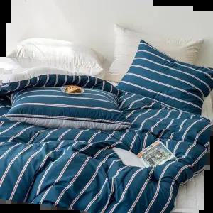 쿠팡 리트로 스트라이프 침구 Q 단품 5color이불베개세트