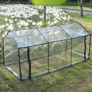 휴대용 미니 온실 키트 정원 보육 식물 커버 뒷마당 야채 꽃 외부 클리어 텐트