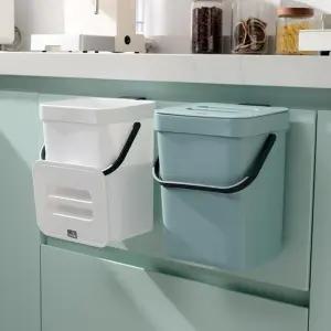 키밍 손잡이 분리수거함 공간활용 벽걸이 휴지통