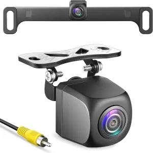 픽셀맨 백업 카메라 AHD 1080P 우수한 광각 금속 번호판 범용 후방 시야 스테인리스 야간 업그레이드된