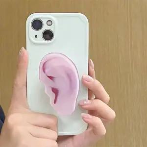 유니블링 아이폰 14 13 12 11 특이한 리얼 귀모양 그립 케이스