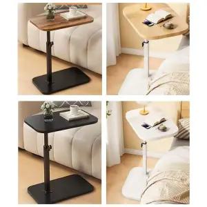 360도 회전 높이조절 사이드테이블 이동식 간이 책상 테이블  30x40cm